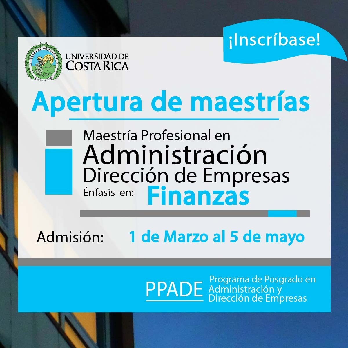 Apertura de maestrías profesionales